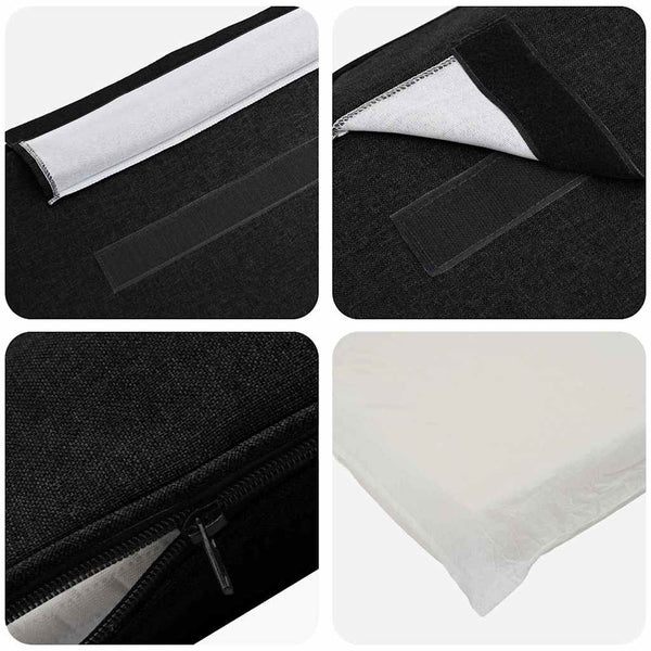 Gepolstertes Kopfteil Braun/Schwarz 75cm