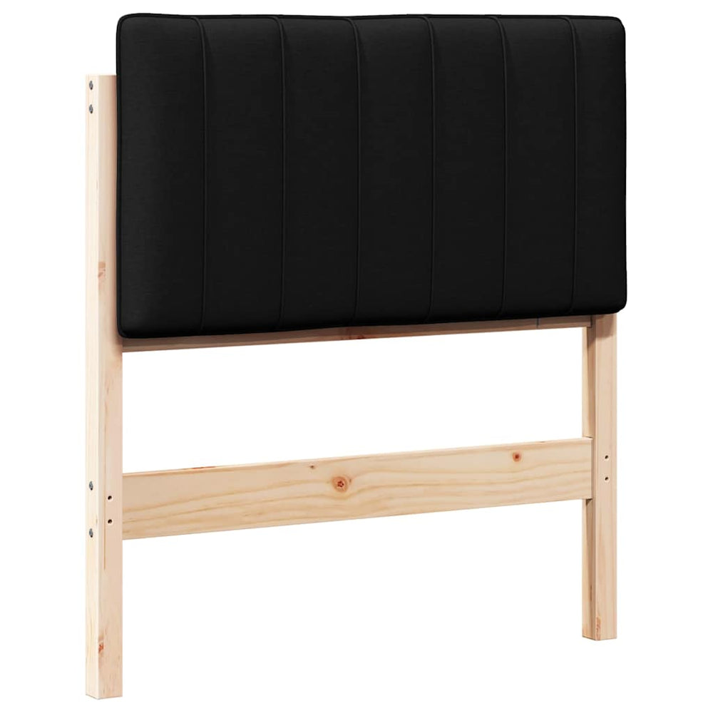 Gepolstertes Kopfteil Braun/Schwarz 75cm