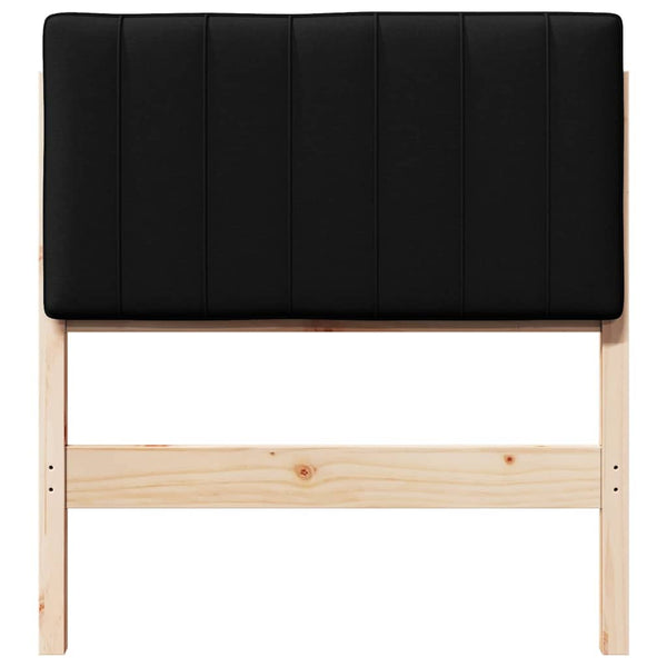 Gepolstertes Kopfteil Braun/Schwarz 75cm