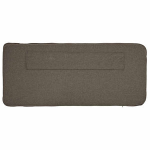 Gepolstertes Kopfteil Braun/Taupe 75 cm