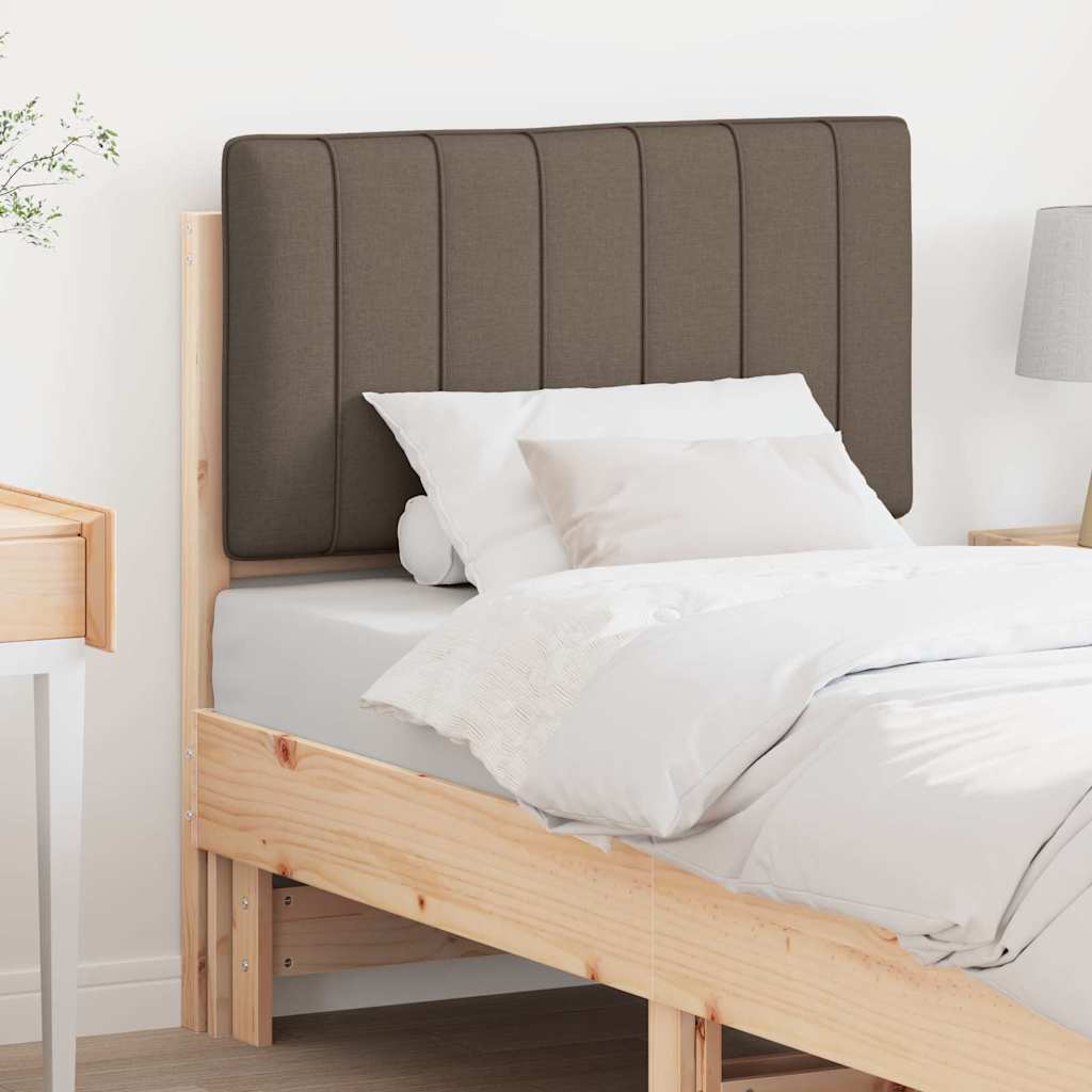 Gepolstertes Kopfteil Braun/Taupe 75 cm