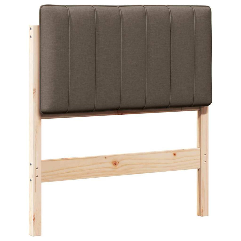 Gepolstertes Kopfteil Braun/Taupe 75 cm