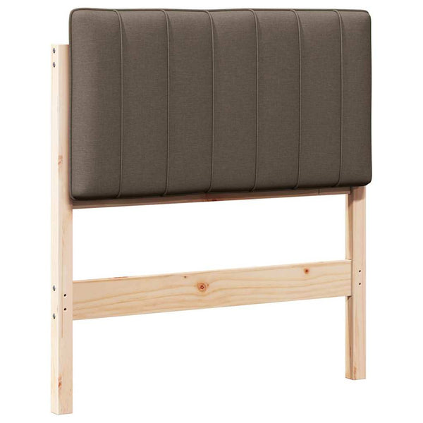 Gepolstertes Kopfteil Braun/Taupe 75 cm