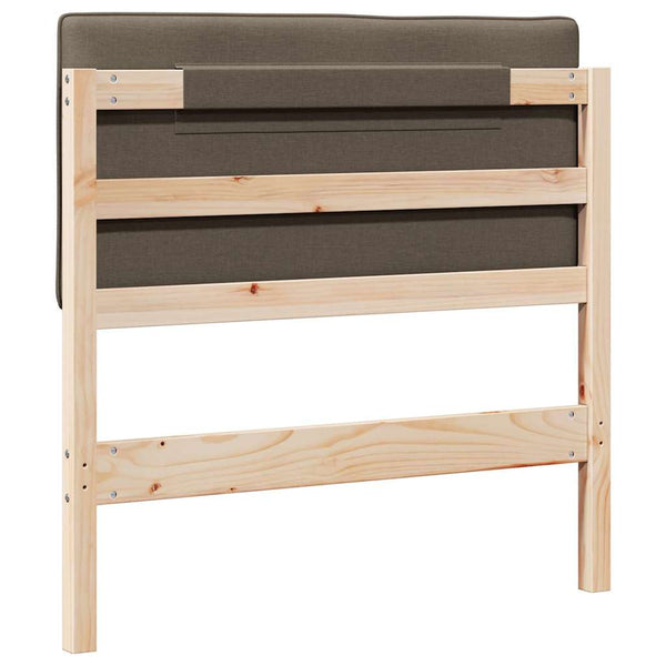 Gepolstertes Kopfteil Braun/Taupe 75 cm