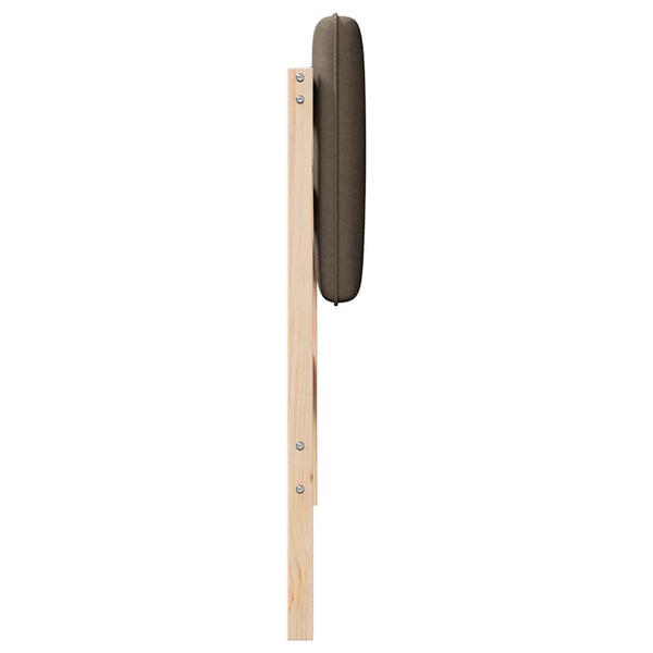 Gepolstertes Kopfteil Braun/Taupe 75 cm