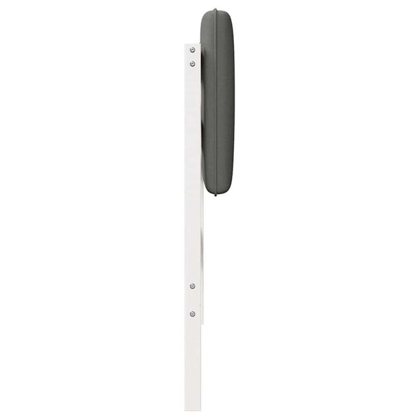 Gepolstertes Kopfteil Weiß/Hellgrau 75cm
