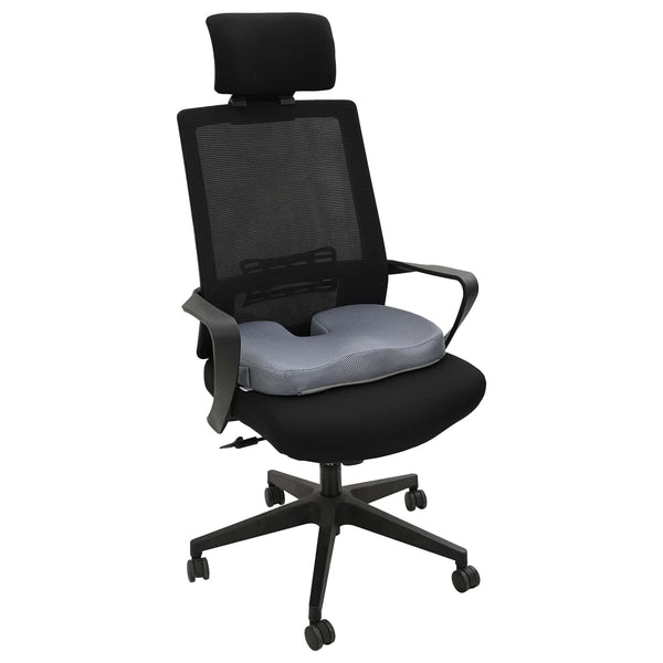 Graues Sitzkissen Viscoschaum 47x37 cm