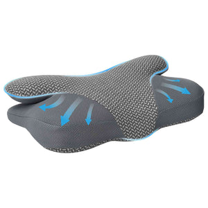 Nackenkissen Grau Viscoschaum 58x36 cm