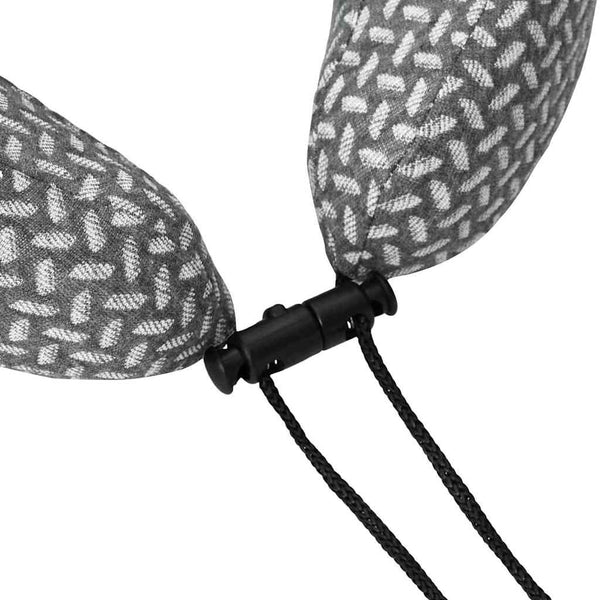 Reise Nackenkissen Grau Polyester 30x28x14cm
