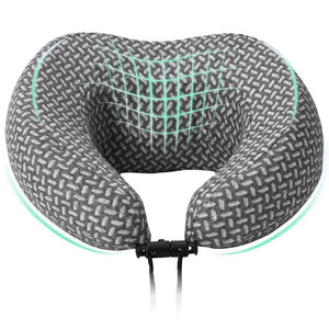 Reise Nackenkissen Grau Polyester 30x28x14cm
