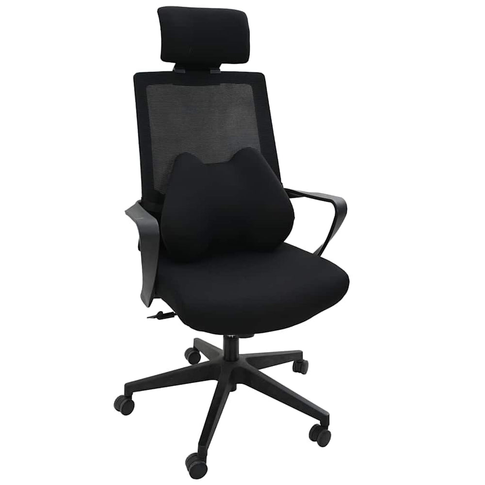 Rückenkissen Viscoschaum Schwarz 40x32x13cm