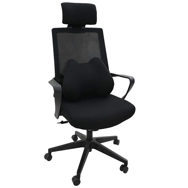 Rückenkissen Viscoschaum Schwarz 40x32x13cm