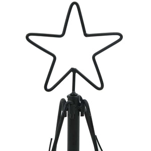 Schwarze Weihnachtsdeko mit Ständer 60cm