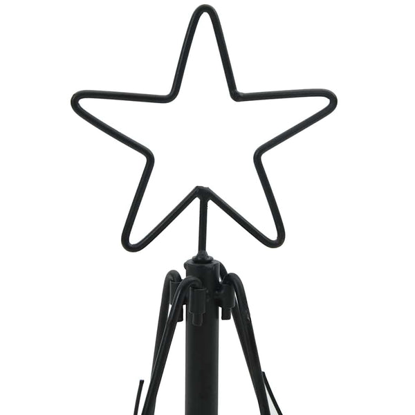 Schwarze Weihnachtsdeko mit Ständer 60cm