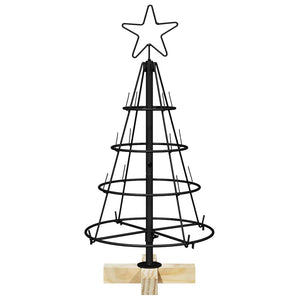 Schwarze Weihnachtsdeko mit Ständer 60cm