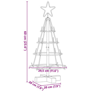 Schwarze Weihnachtsdeko mit Ständer 60cm