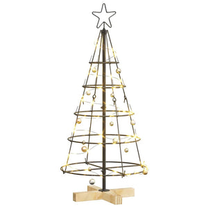 Schwarze Weihnachtsdeko mit Ständer 90cm