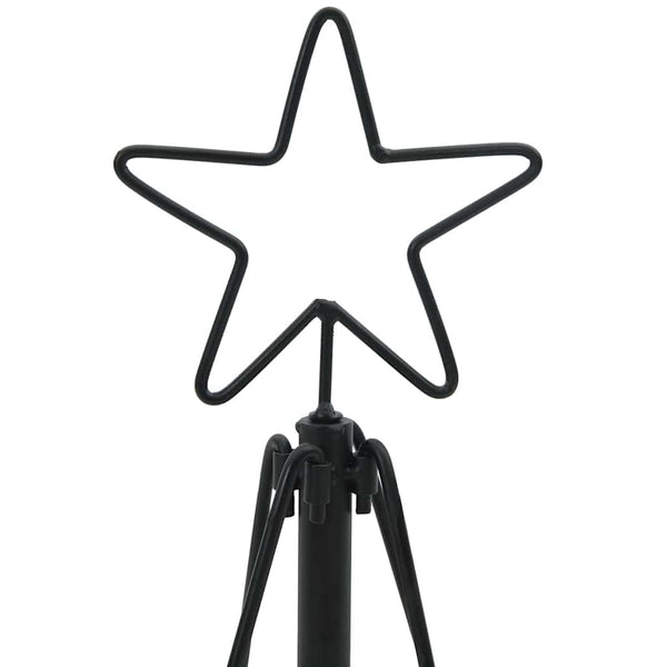 Schwarze Weihnachtsdeko mit Ständer 126 cm