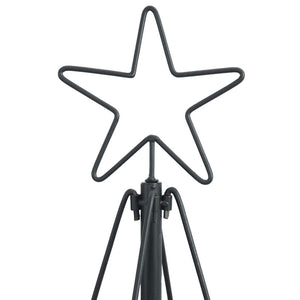 Schwarze Weihnachtsdeko mit Ständer 154cm