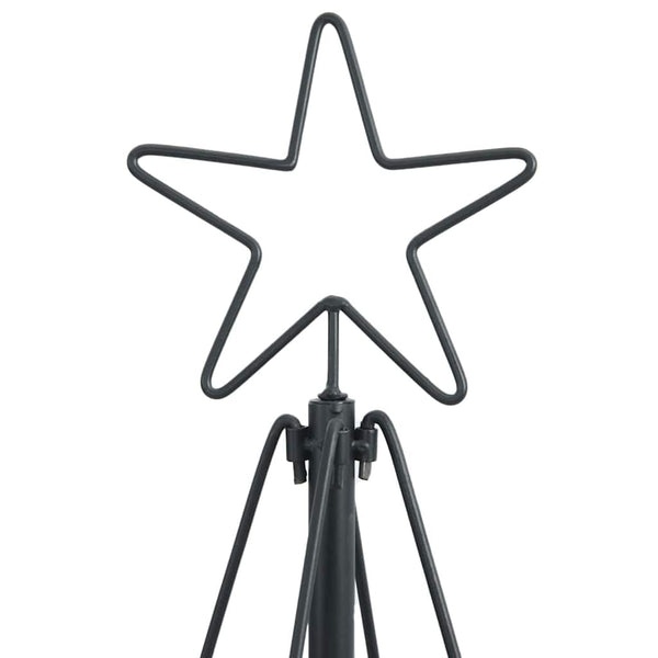 Schwarze Weihnachtsdeko mit Ständer 154cm