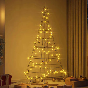 Schwarze Weihnachtsdeko mit Ständer 180cm