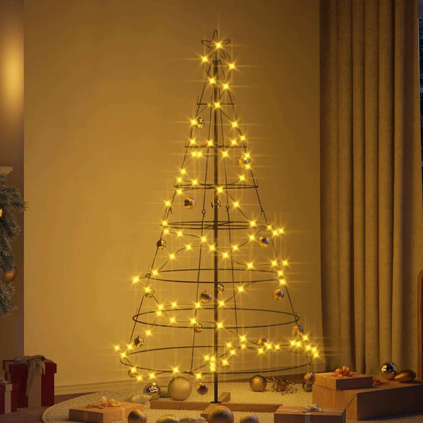 Schwarze Weihnachtsdeko mit Ständer 180cm