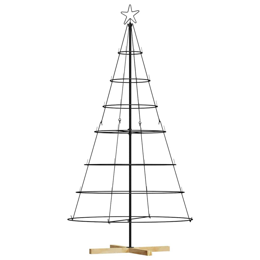 Schwarze Weihnachtsdeko mit Ständer 180cm