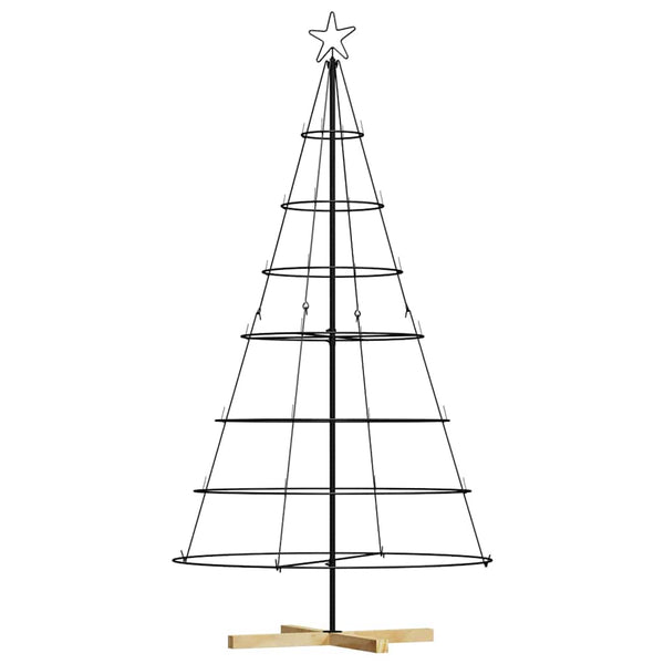 Schwarze Weihnachtsdeko mit Ständer 180cm