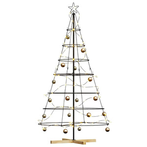 Schwarze Weihnachtsdeko mit Ständer 180cm
