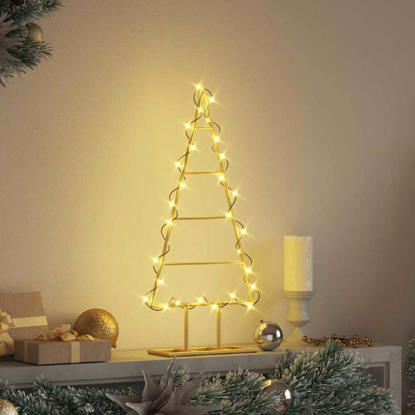 Goldener Metall Weihnachtsbaum 60cm