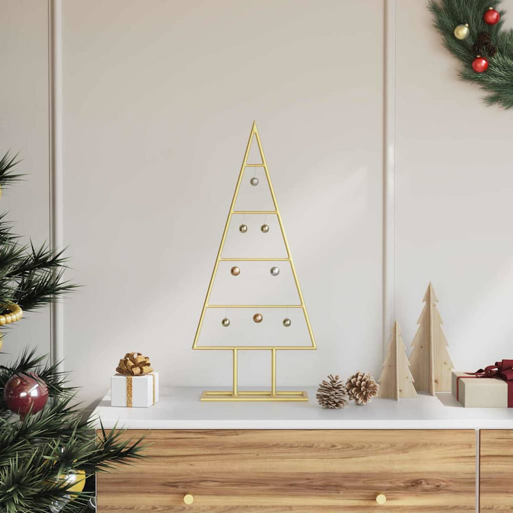 Goldener Metall Weihnachtsbaum 60cm