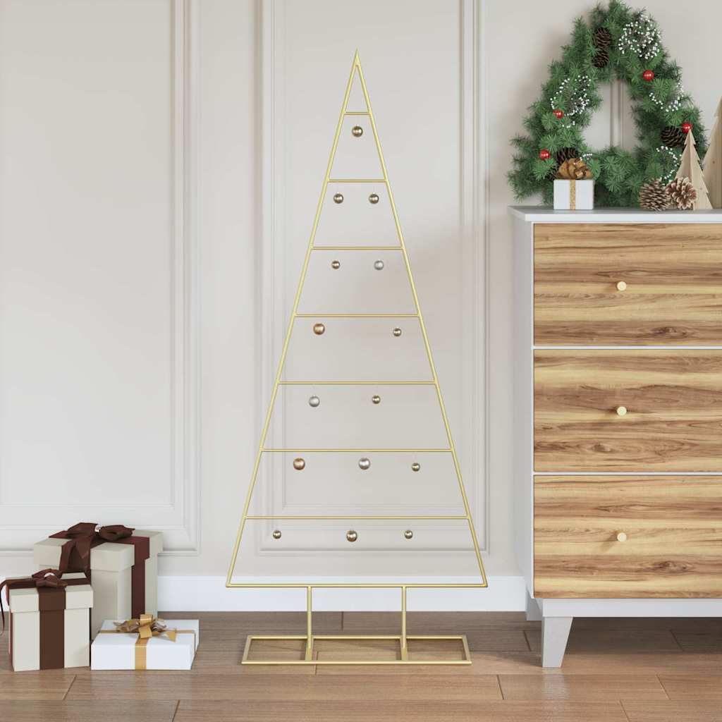 Goldener Metall Weihnachtsbaum 125cm
