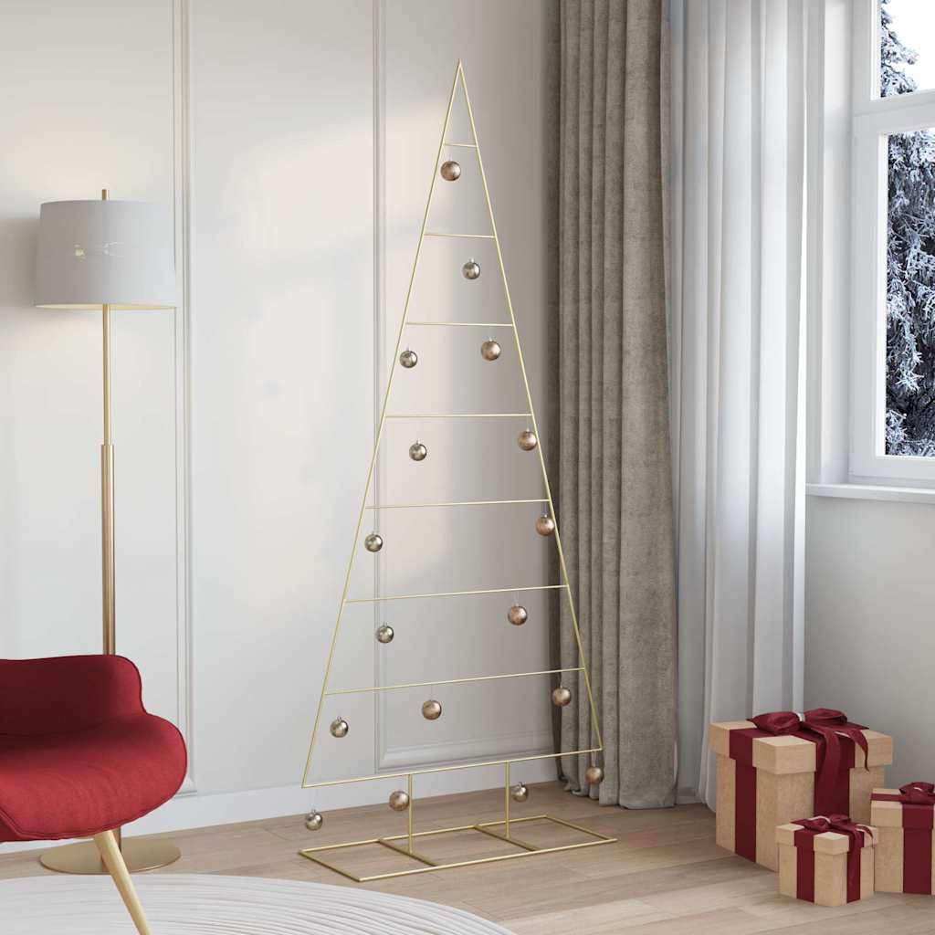 Goldener Metall Weihnachtsbaum 211 cm