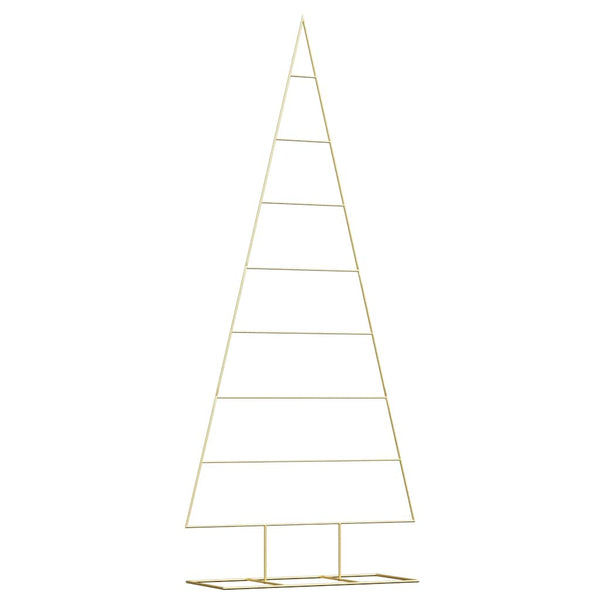 Goldener Metall Weihnachtsbaum 211 cm