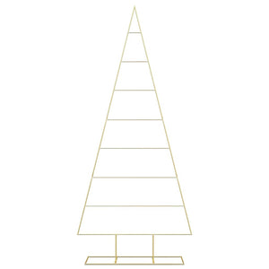 Goldener Metall Weihnachtsbaum 211 cm