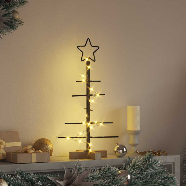 Schwarzer Metall Weihnachtsbaum 59,5 cm