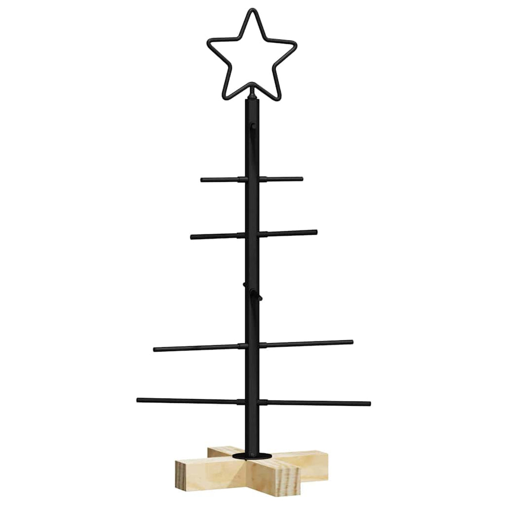Schwarzer Metall Weihnachtsbaum 59,5 cm