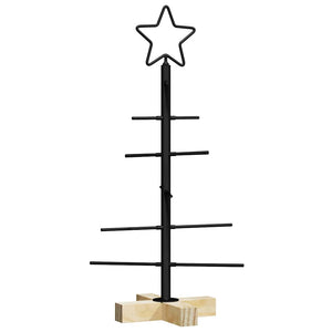 Schwarzer Metall Weihnachtsbaum 59,5 cm