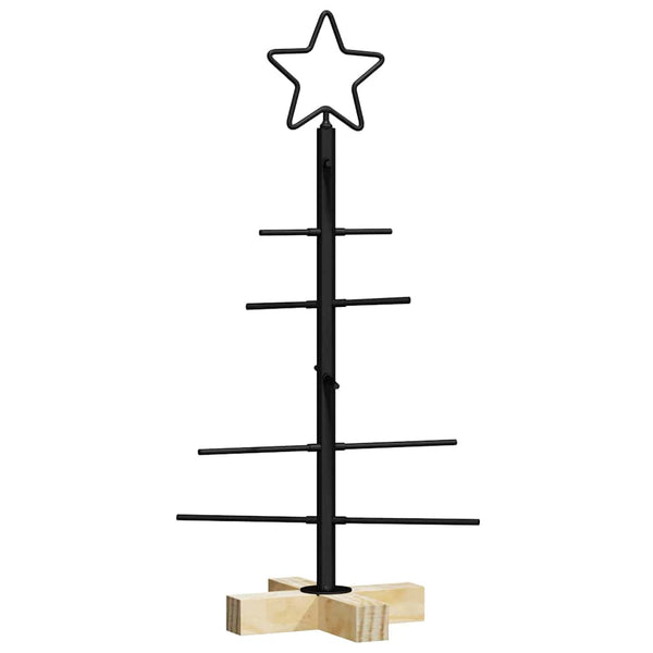 Schwarzer Metall Weihnachtsbaum 59,5 cm