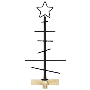 Schwarzer Metall Weihnachtsbaum 59,5 cm