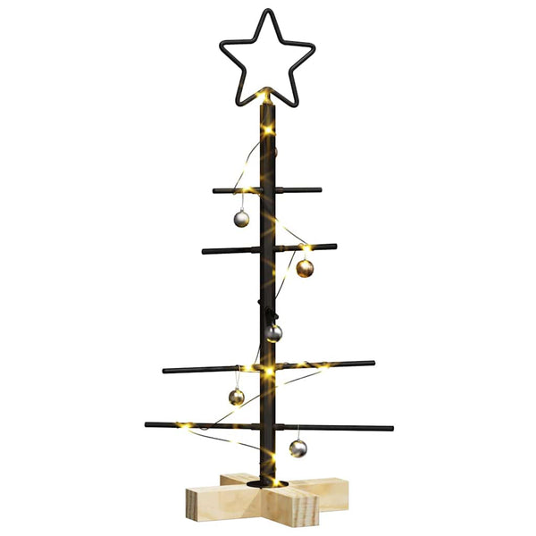 Schwarzer Metall Weihnachtsbaum 59,5 cm