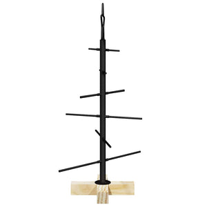 Schwarzer Metall Weihnachtsbaum 59,5 cm
