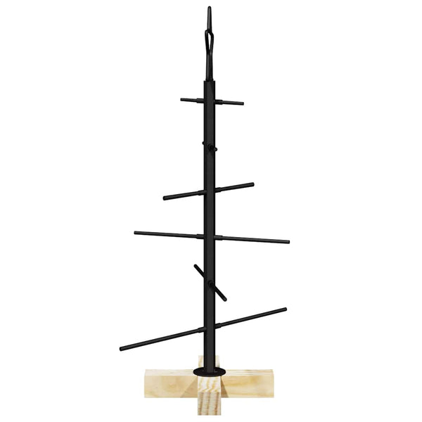 Schwarzer Metall Weihnachtsbaum 59,5 cm