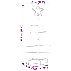 Schwarzer Metall Weihnachtsbaum 59,5 cm