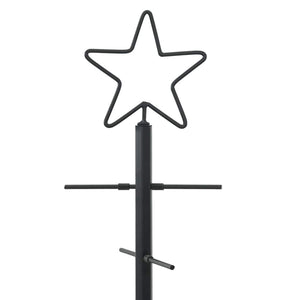 Metall Weihnachtsbaum Schwarz 89cm