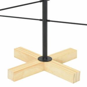 Metall Weihnachtsbaum Schwarz 89cm
