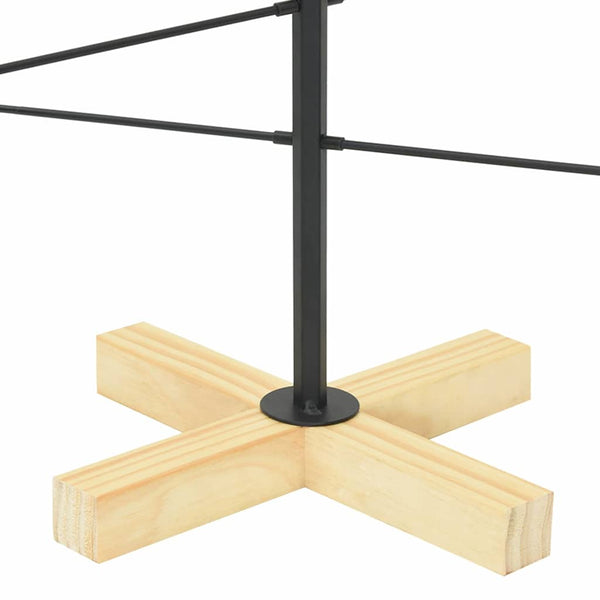 Metall Weihnachtsbaum Schwarz 89cm