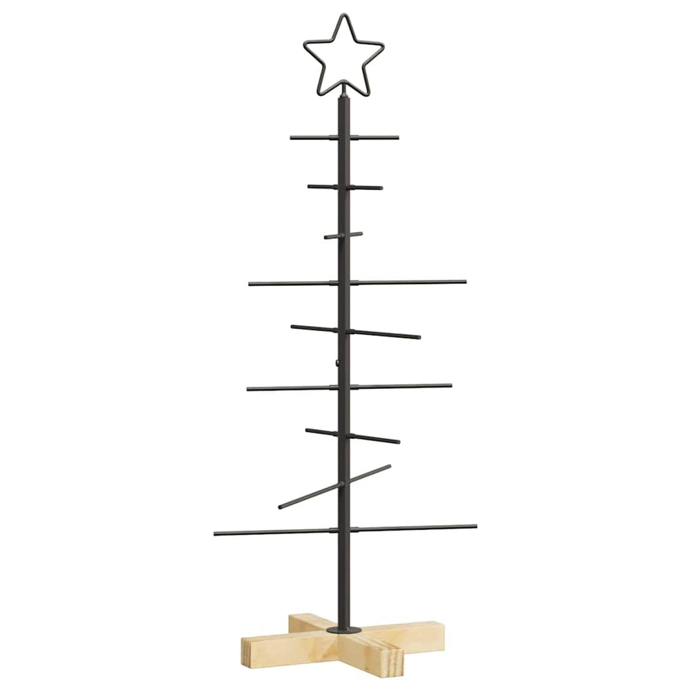 Metall Weihnachtsbaum Schwarz 89cm
