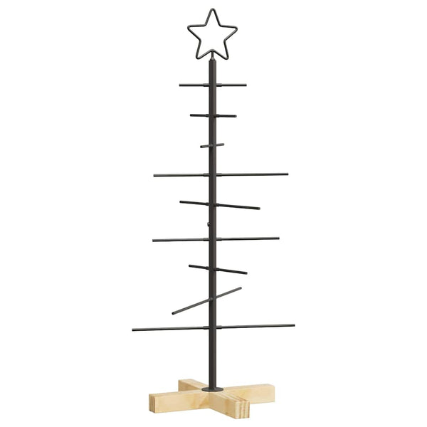 Metall Weihnachtsbaum Schwarz 89cm