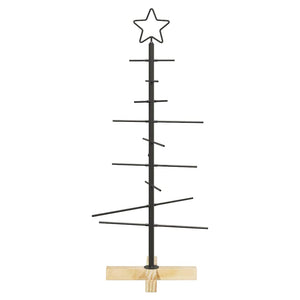 Metall Weihnachtsbaum Schwarz 89cm